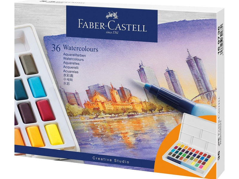 Faber-Castell Aquarellfarben in Näpfchen 36er Etui