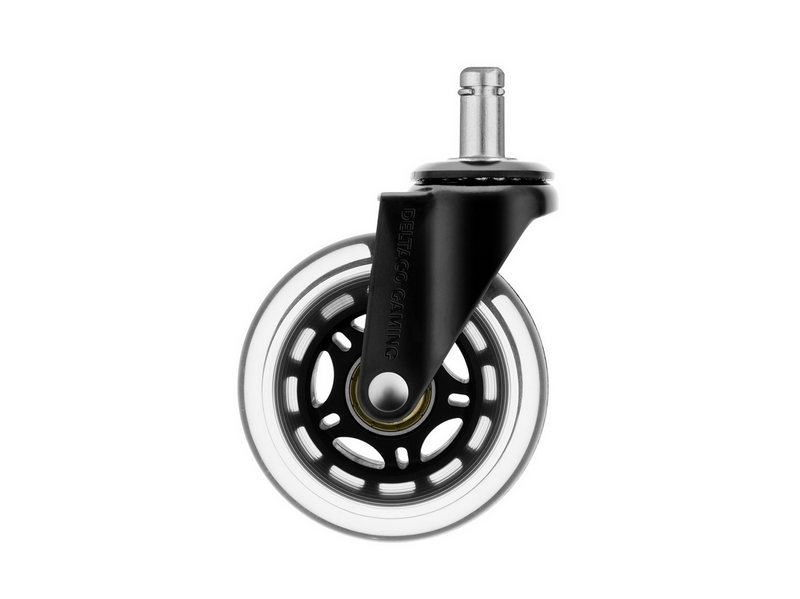 Deltaco 3" Universal Rubber Caster - Schwarz