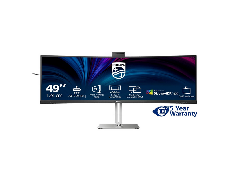 49" Philips 49B2U5900CH - 5120x1440 - 75Hz - VA - 100W USB-C - KVM switch