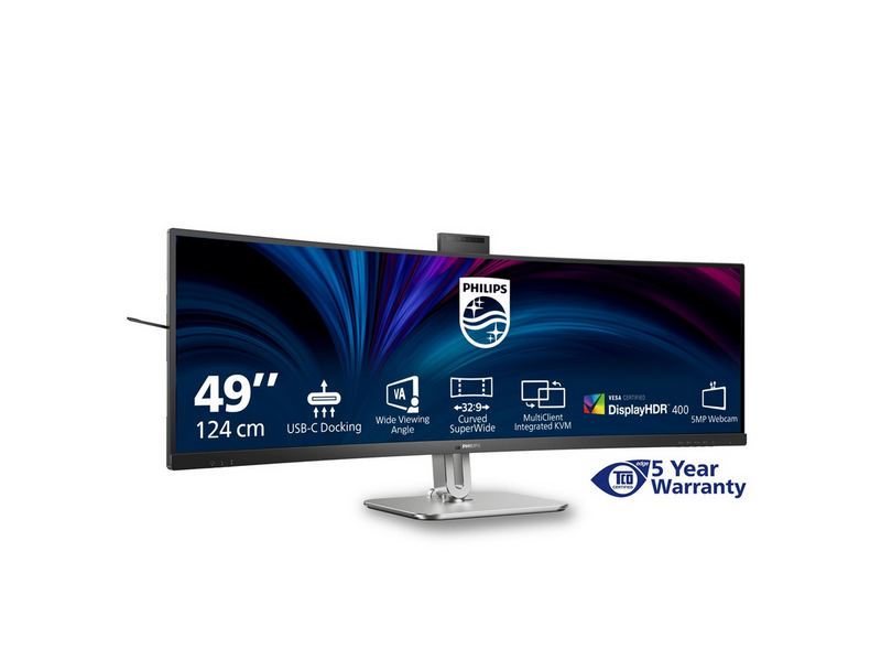 49" Philips 49B2U5900CH - 5120x1440 - 75Hz - VA - 100W USB-C - KVM switch