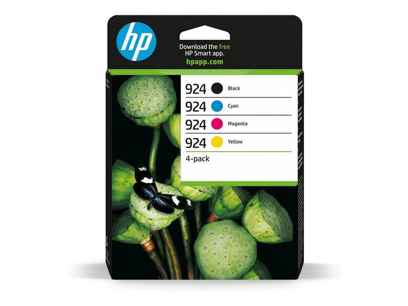 HP 924 / 6C3Z1NE - 4-Pack (Black Yellow Cyan Magenta) Ink