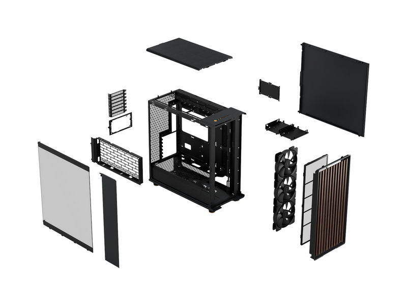 Fractal Design North XL TG Dark - Charcoal Black - Gehäuse - Miditower - Schwarz