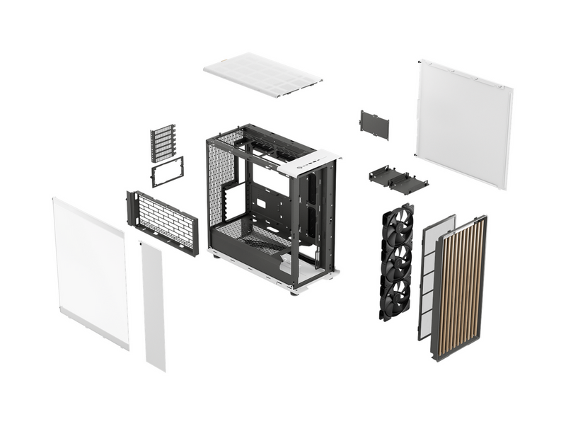 Fractal Design North XL TG - Chalk White - Gehäuse - Miditower - Weiß
