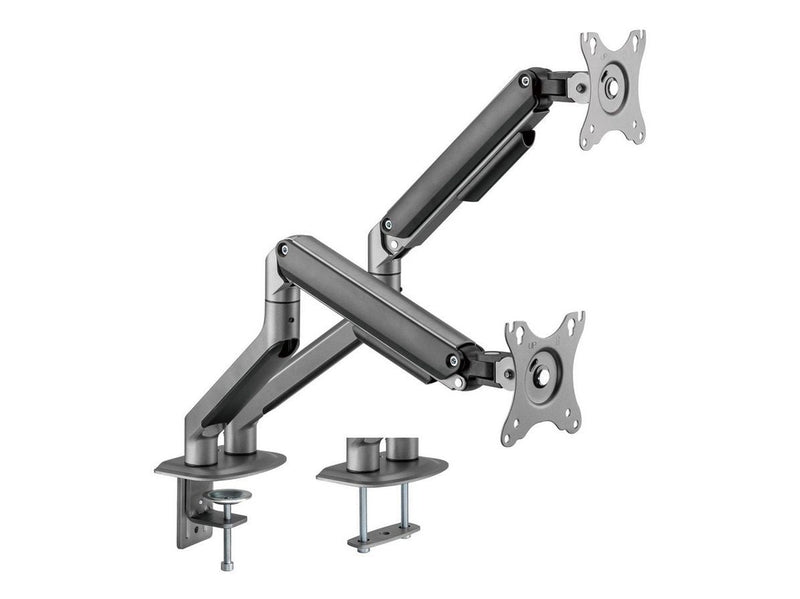 Gembird Monitor Arm - Adjustable arm 2-display 17"-32" Space Grey