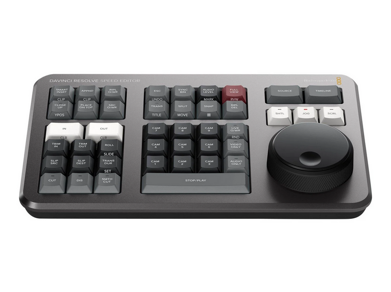Blackmagic DaVinci Resolve Speed Editor - Tastatur - Schwarz
