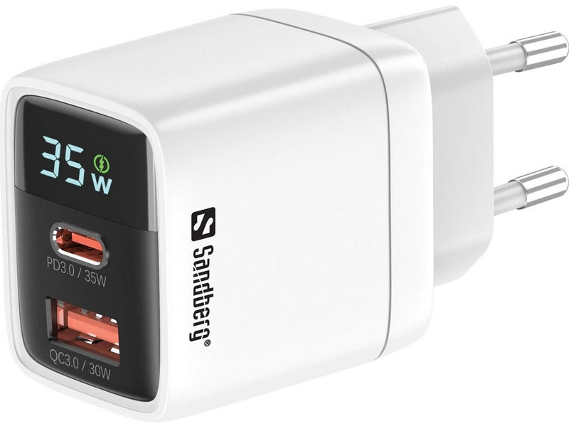Sandberg 35w Charger 1xUSB-C 1xUSB 35W