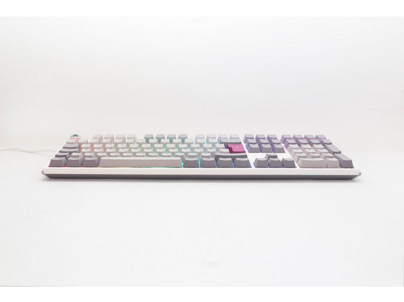 Ducky One 3 - Mist Grey - Fullsize - Cherry Blue - RGB - Gaming Tastatur -