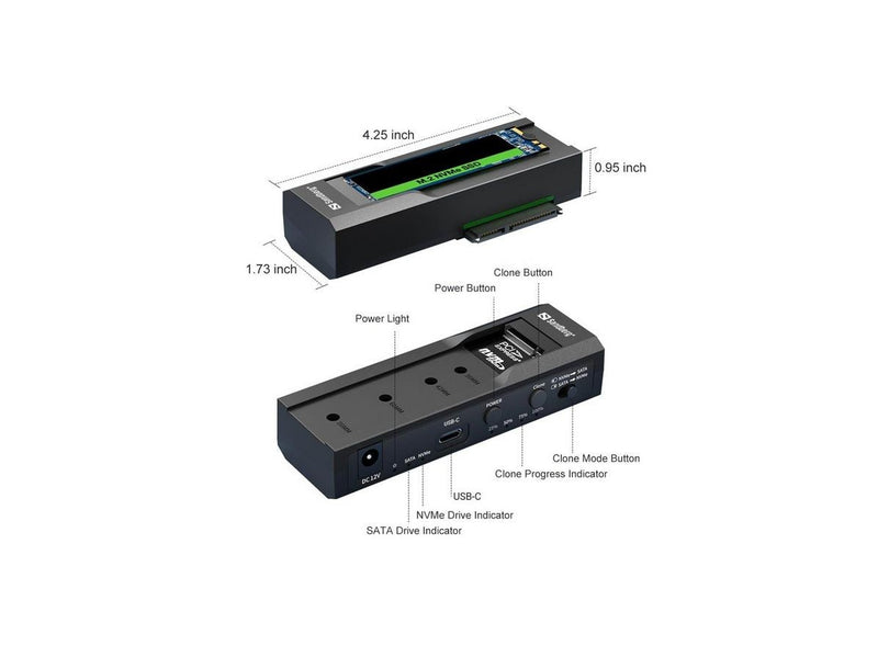 Sandberg USB 3.2 Cloner and Dock for M2 + NVMe + SATA