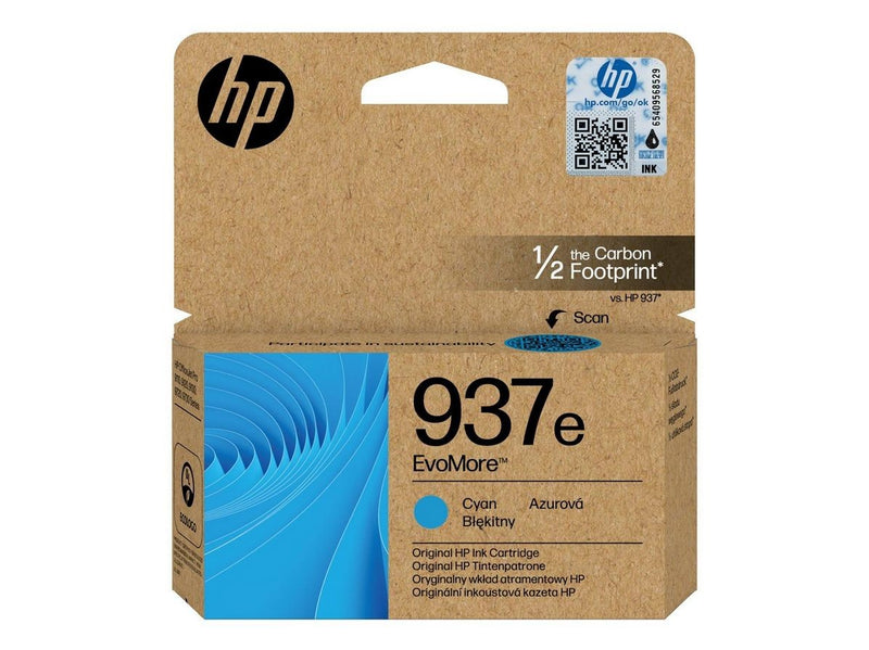 HP 937e / 4S6W6NE EvoMore Cyan Ink