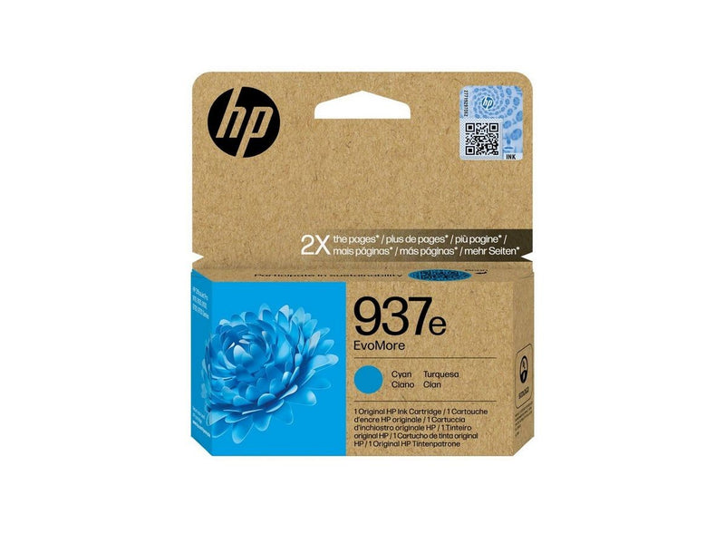 HP 937e / 4S6W6NE EvoMore Cyan Ink