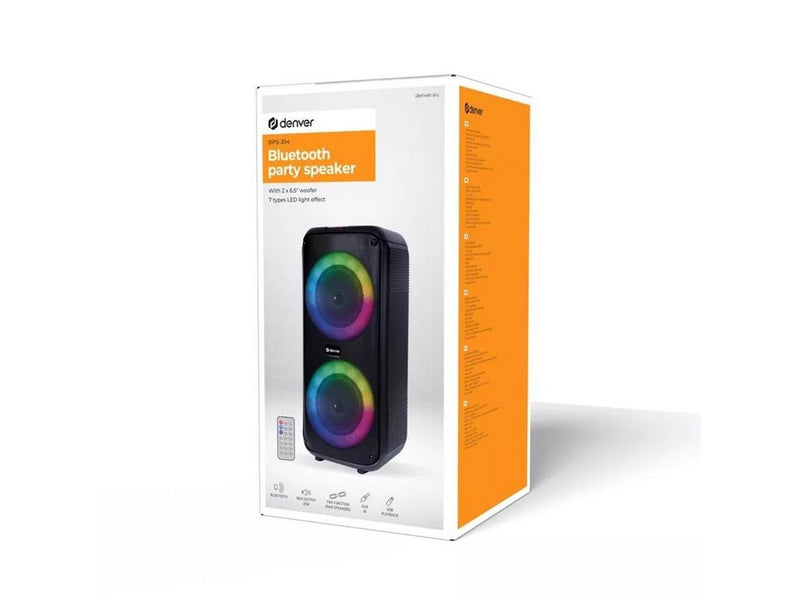 DENVER BPS-354 - Portable Party Speaker - 200W - Bluetooth