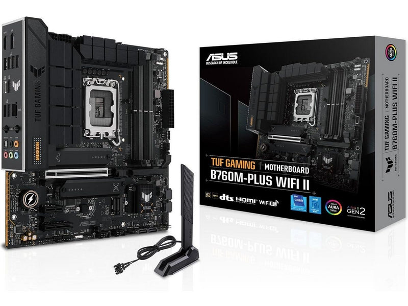 ASUS TUF GAMING B760M-PLUS WIFI II Mainboard - Intel B760 - Intel LGA1700 -