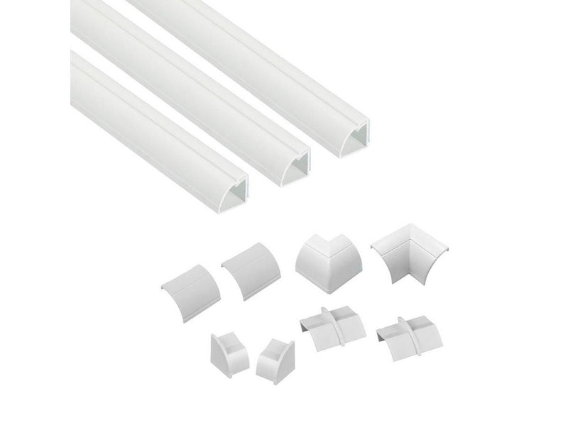 D-LINE Cable duct kit 22x22mm 3x Cable duct/Accessories 1.0m