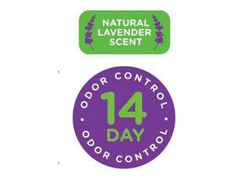 Über - Soft Paper Bedding for Small Animals White purple with lavender 56 ltr -