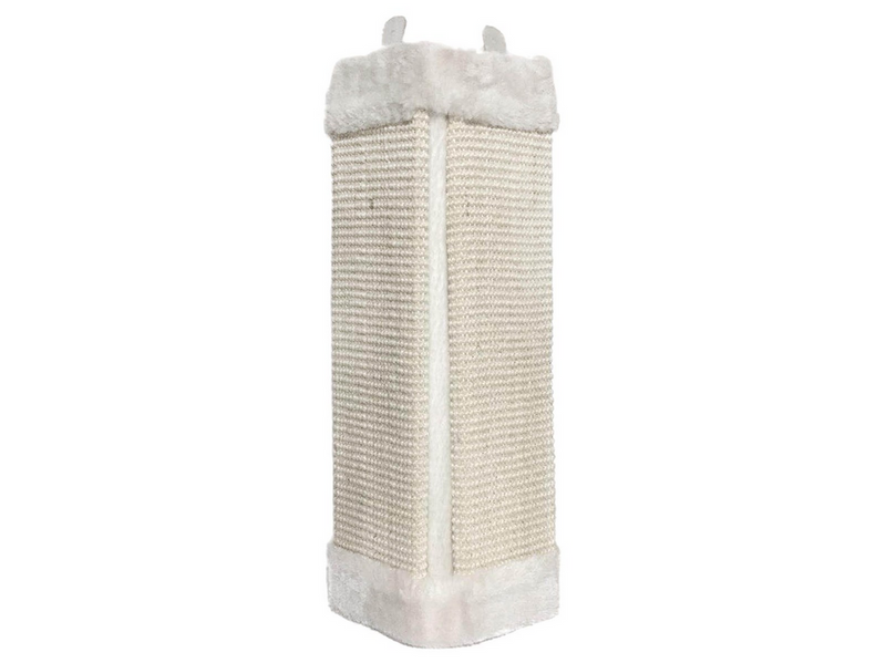 Dogman Katzen Kratzpfosten Ecke 51x23cm Weiß