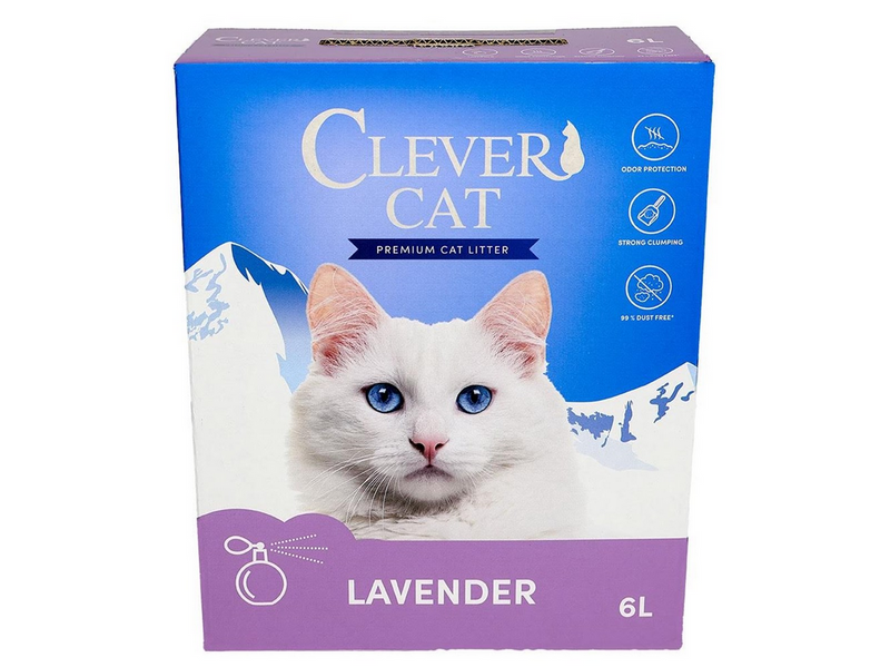 Clever Cat Premium Katzenstreu Lavendel 6L