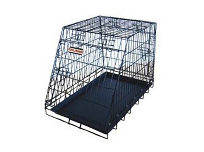 Active Canis Reise-Hunde-Auto-Schrägbox L90 W56 H65 cm Schwarz