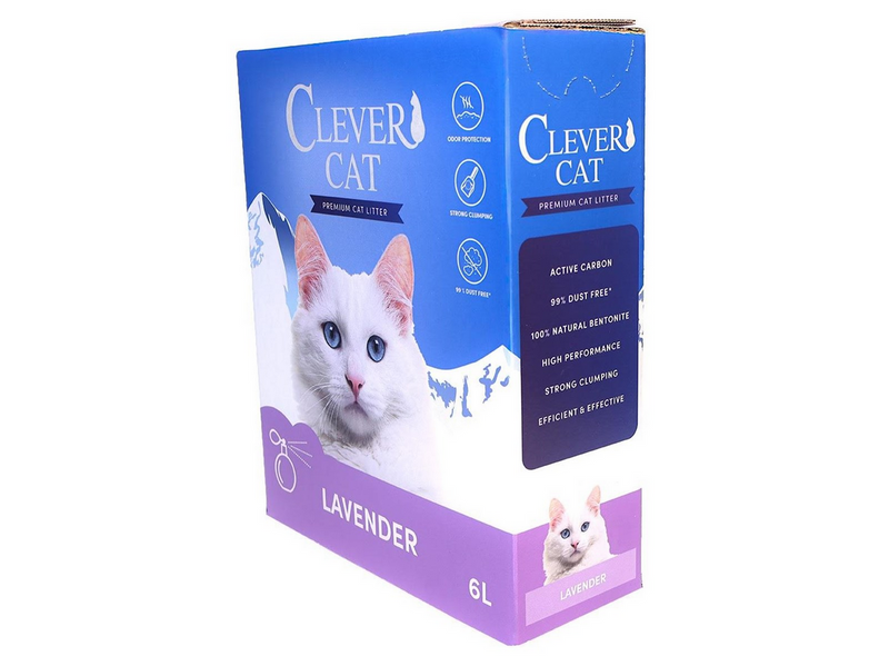 Clever Cat Premium Katzenstreu Lavendel 6L