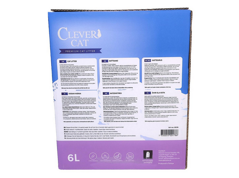 Clever Cat Premium Katzenstreu Lavendel 6L