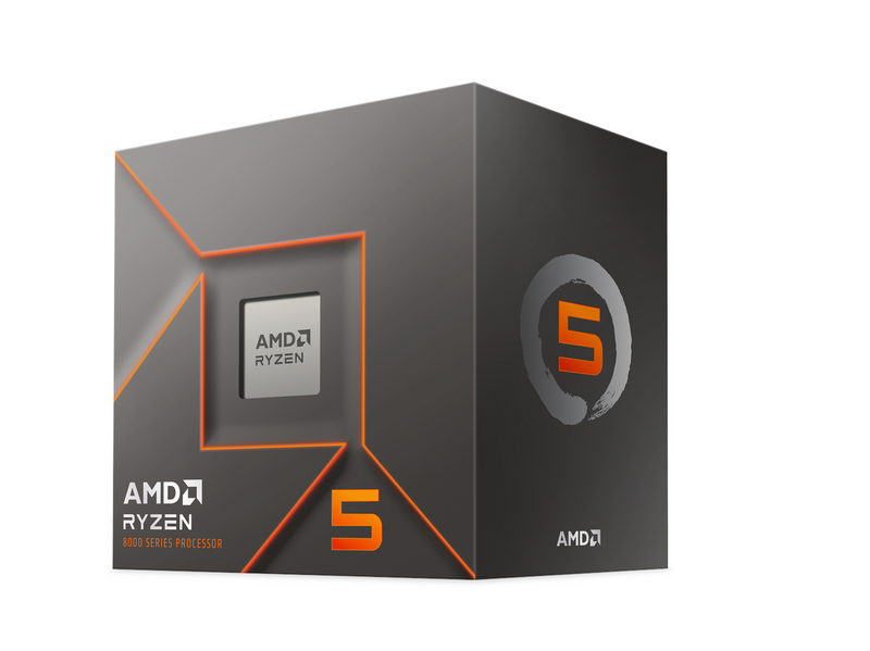 AMD Ryzen 5 8400F Wraith Stealth CPU - 6 Kerne - 4.2 GHz - AMD AM5 - AMD Boxed