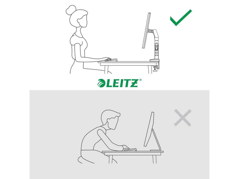 Leitz Ergo Platzsparender Single Monitorarm