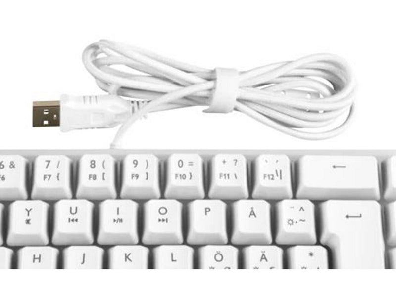 Deltaco GAMING DK240 Mini RGB Membrane Keyboard - Gaming Tastatur - Weiss