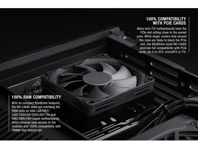 Noctua NH-L9x65 chromax.black - CPU-Luftkühler - Max 24 dBA