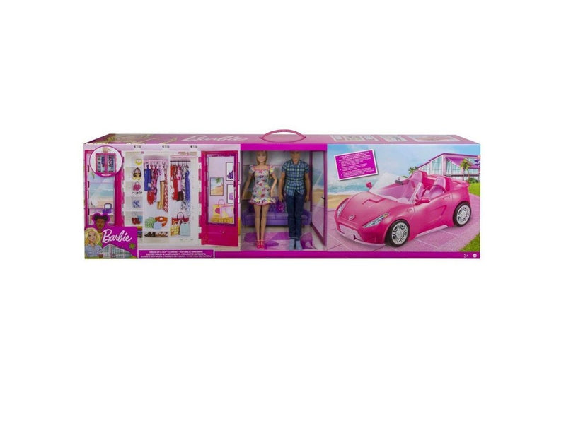 Barbie & Ken Auto- und Kleiderschrank-Geschenkset Inc