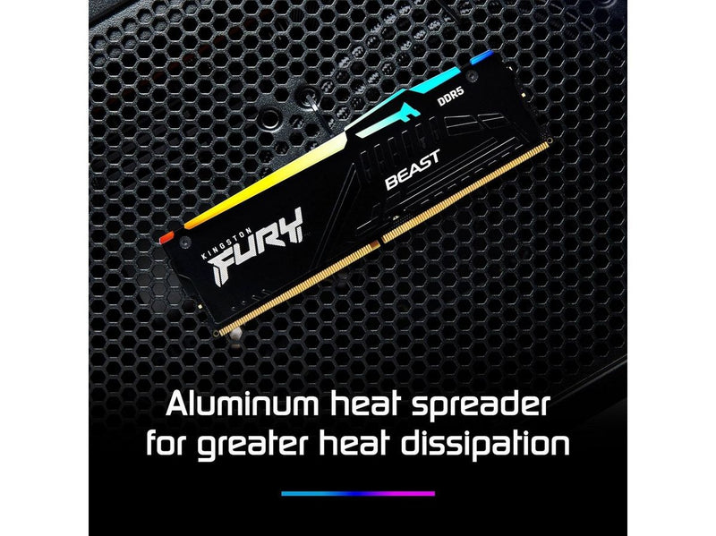 Kingston FURY Beast RGB DDR5-6400 - 64GB - CL32 - Dual Channel (2 pcs) - AMD