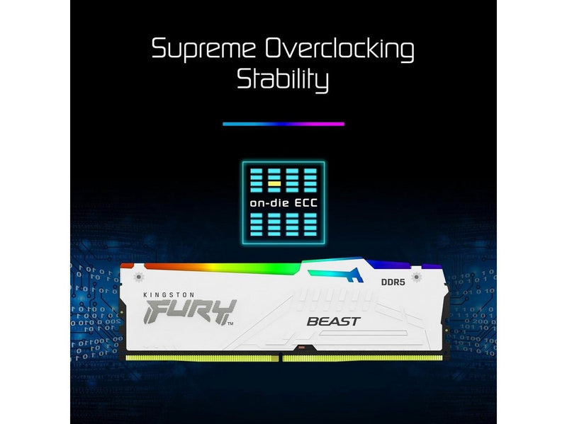 Kingston FURY Beast RGB DDR5-6400 - 32GB - CL32 - Dual Channel (2 pcs) - AMD