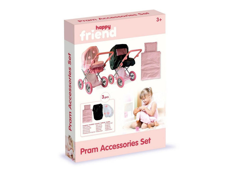 Happy Friend Pram Accessories Set