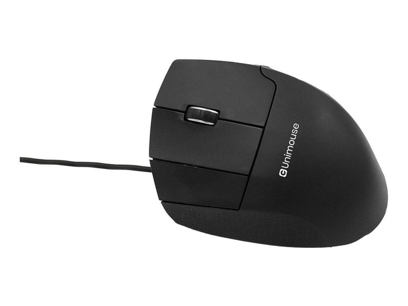 Contour Unimouse - mouse - USB-C - black - Left-handed - Maus (Schwarz)