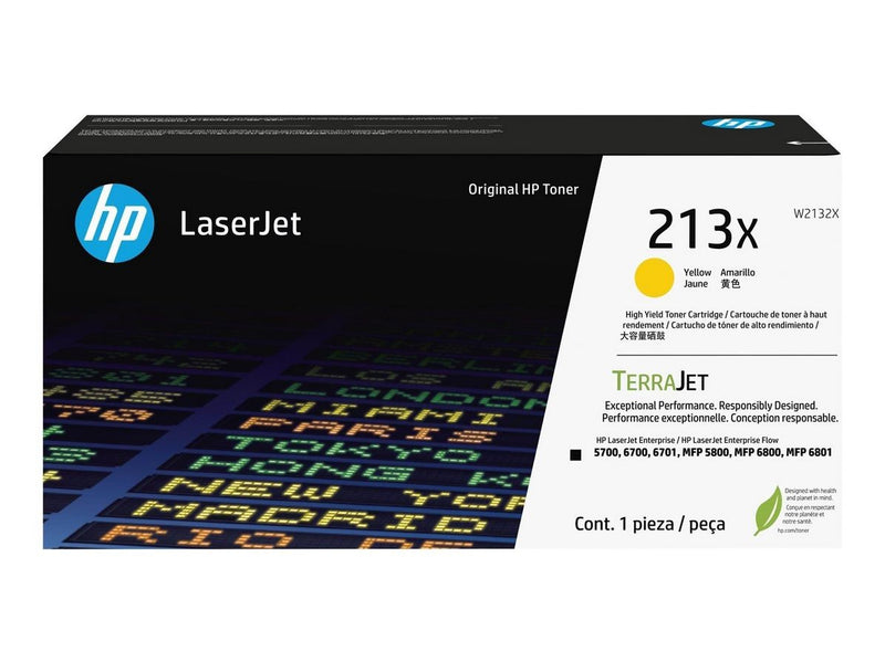 HP 213X / W2132X - Yellow Toner - High Yield