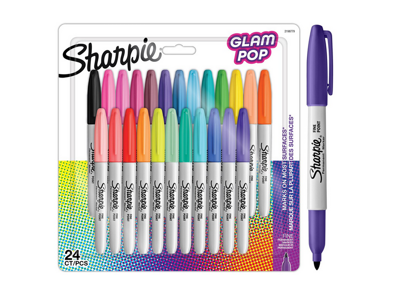 Sharpie Glam Pop-Permanentmarker | feine Spitze für klare Details |