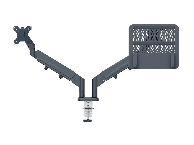 Leitz Ergo Platzsparender Dual Monitorarm mit Laptophalterung