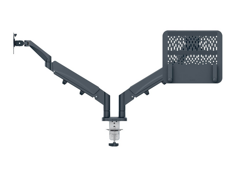 Leitz Ergo Platzsparender Dual Monitorarm mit Laptophalterung