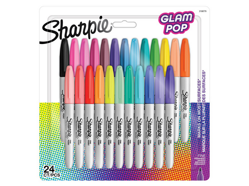 Sharpie Glam Pop-Permanentmarker | feine Spitze für klare Details |