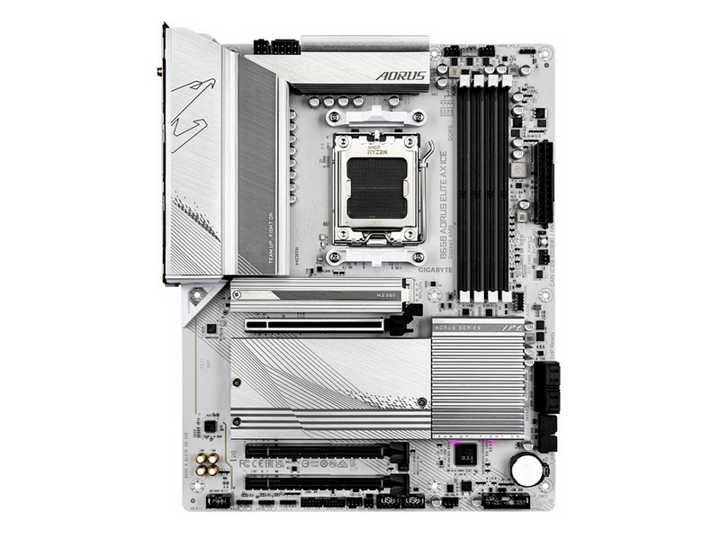GIGABYTE B650 AORUS ELITE AX ICE Mainboard - AMD B650 - AMD AM5 - DDR5 RAM - ATX