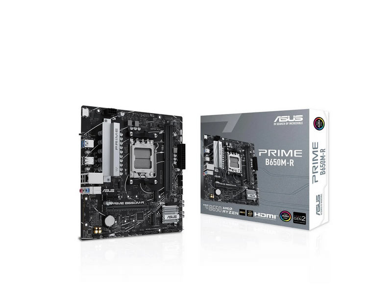 ASUS PRIME B650M-R Mainboard - AMD B650 - AMD AM5 - DDR5 RAM - Micro-ATX