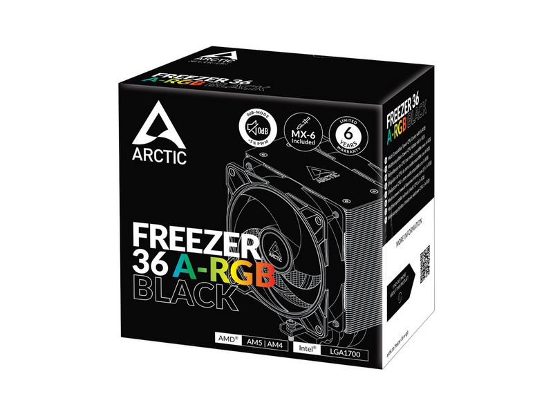 Arctic Freezer 36 A-RGB Black - CPU-Luftkühler