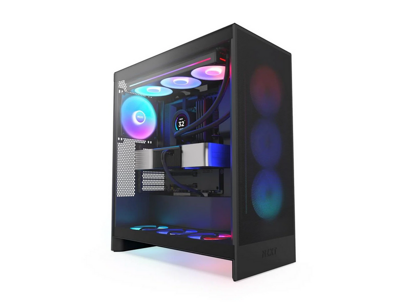 NZXT H7 Flow RGB (2024) - All Black - Gehäuse - Miditower - Schwarz