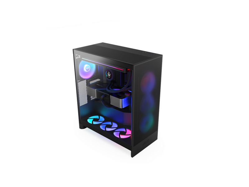 NZXT H7 Flow RGB (2024) - All Black - Gehäuse - Miditower - Schwarz