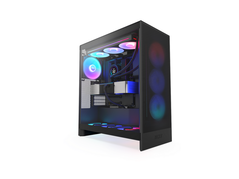 NZXT H7 Flow RGB (2024) - All Black - Gehäuse - Miditower - Schwarz