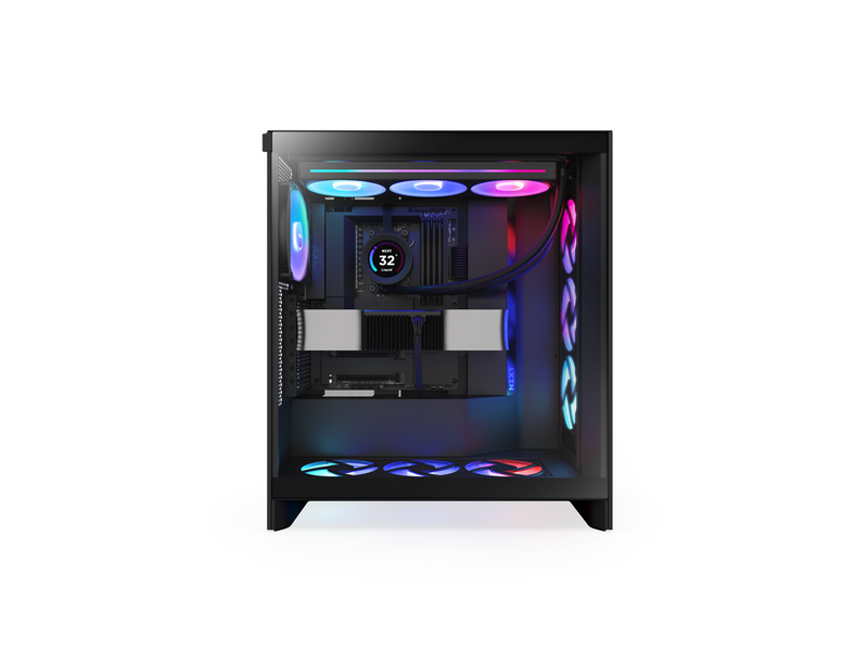 NZXT H7 Flow RGB (2024) - All Black - Gehäuse - Miditower - Schwarz