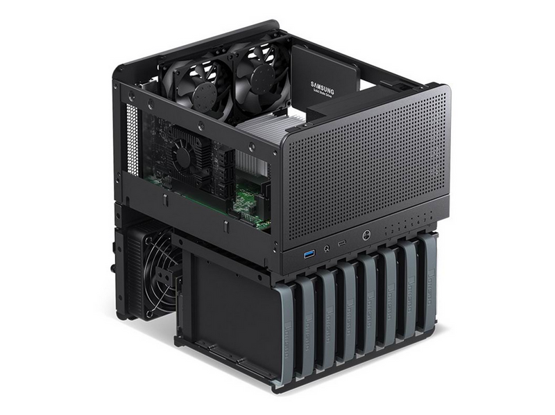 Jonsbo N3 Mini-ITX - Gehäuse - NAS tower - Schwarz