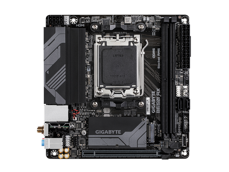 GIGABYTE B650I AX Mainboard - AMD B650 - AMD AM5 - DDR5 RAM - Mini-ITX