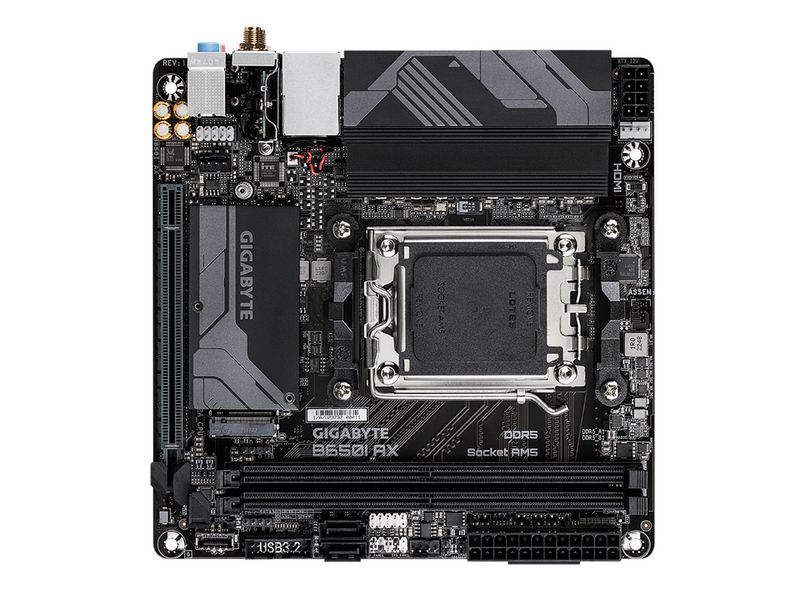 GIGABYTE B650I AX Mainboard - AMD B650 - AMD AM5 - DDR5 RAM - Mini-ITX