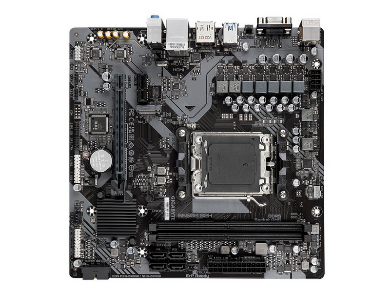 GIGABYTE B650M S2H Mainboard - AMD B650 - AMD AM5 - DDR5 RAM - Micro-ATX