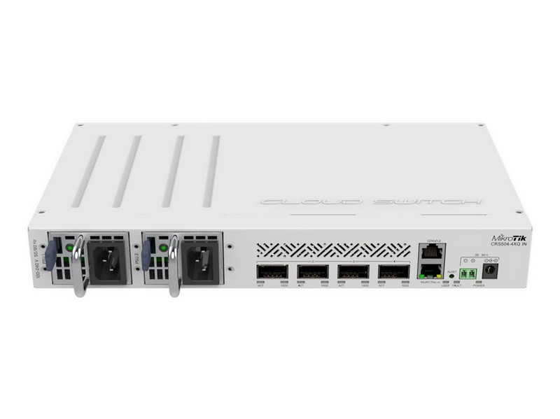 MikroTik CRS504-4XQ-IN 4-Port 100G QSFP28 Switch