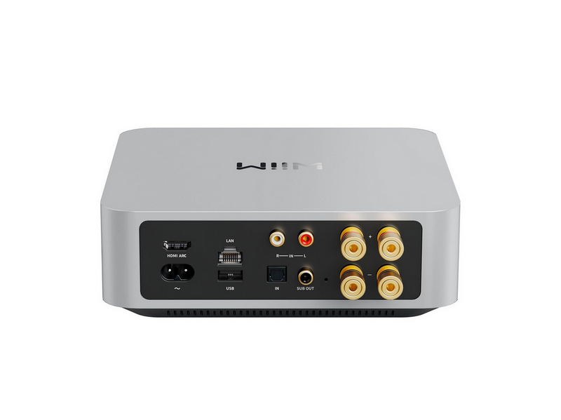 WiiM AMP - 2x60W - 8 Ohm - Silver